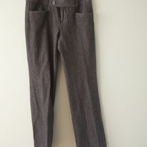 Brown work pants. The Banana Republic. The Sloan fit. Size 0.